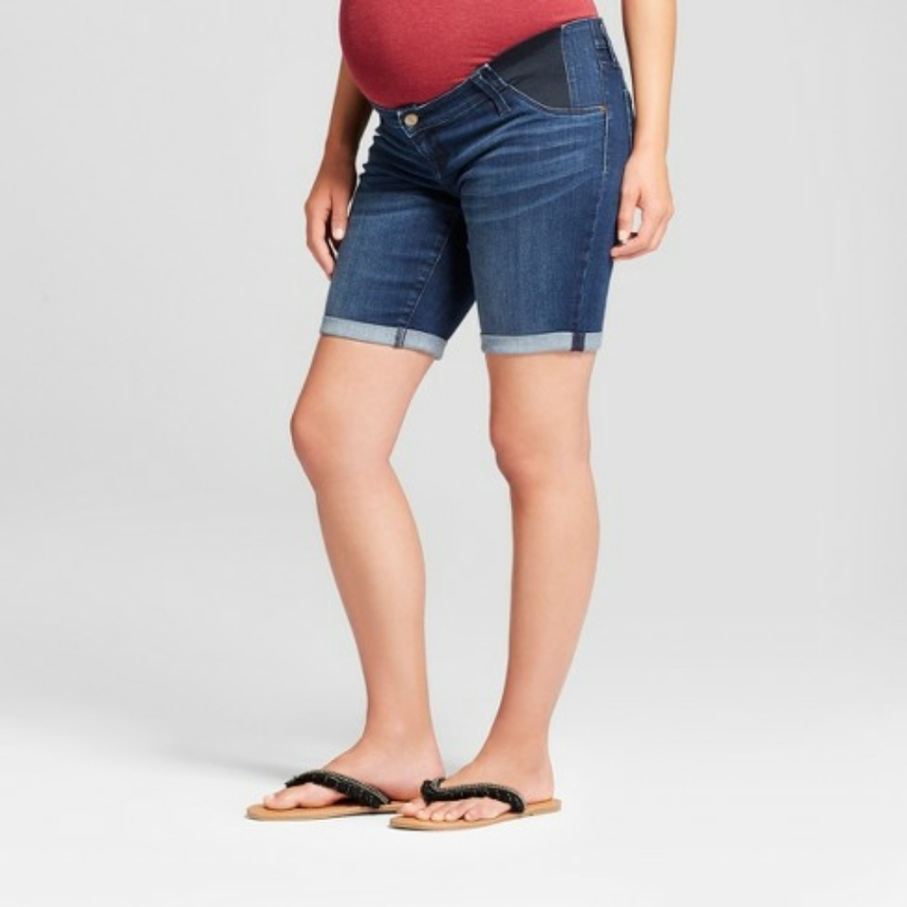 🌹4/$20 Isabel Maternity Bermuda Jean Shorts